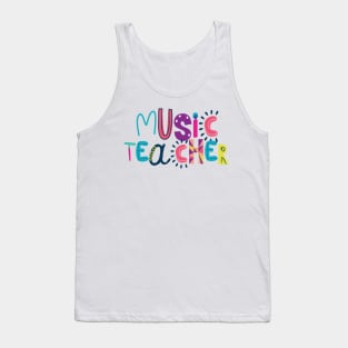 Cute Music Teacher Gift Idea Back to School Tank Top